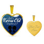 To Wife Let's Grow Old Together Stainless Steel or 18k Gold Heart Necklace 18-22"-Express Your Love Gifts