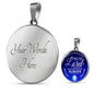 Today And Always First Communion Circle Necklace Stainless Steel or 18k Gold 18-22" - Express Your Love Gifts