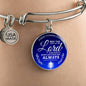 Today And Always Stainless Steel or 18k Gold Circle Bangle Bracelet - Express Your Love Gifts