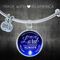 Today And Always Stainless Steel or 18k Gold Circle Bangle Bracelet - Express Your Love Gifts