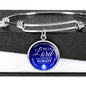 Today And Always Stainless Steel or 18k Gold Circle Bangle Bracelet - Express Your Love Gifts