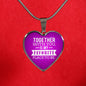 Together With You Is My Favorite Place To Be Heart Pendant Necklace-Express Your Love Gifts