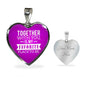 Together With You Is My Favorite Place To Be Heart Pendant Necklace-Express Your Love Gifts