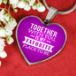 Together With You Is My Favorite Place To Be Heart Pendant Necklace-Express Your Love Gifts
