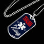 Trauma King Medical Worker Necklace Stainless Steel or 18k Gold Dog Tag W 24" - Express Your Love Gifts
