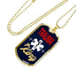 Trauma King Medical Worker Necklace Stainless Steel or 18k Gold Dog Tag W 24" - Express Your Love Gifts