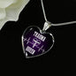 Trauma Queen Necklace Stainless Steel or 18k Gold Heart Pendant 18-22" - Express Your Love Gifts