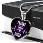 Trauma Queen Necklace Stainless Steel or 18k Gold Heart Pendant 18-22" - Express Your Love Gifts
