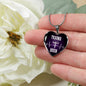 Trauma Queen Necklace Stainless Steel or 18k Gold Heart Pendant 18-22" - Express Your Love Gifts