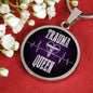 Trauma Queen Nurse Circle Necklace Stainless Steel or 18k Gold 18-22" - Express Your Love Gifts