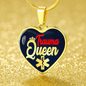 Trauma Queen Nurse Gift Necklace Stainless Steel or 18k Gold Heart Pendant 18-22" - Express Your Love Gifts