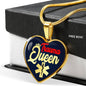 Trauma Queen Nurse Gift Necklace Stainless Steel or 18k Gold Heart Pendant 18-22" - Express Your Love Gifts