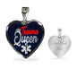 Trauma Queen Nurse Gift Necklace Stainless Steel or 18k Gold Heart Pendant 18-22" - Express Your Love Gifts