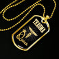 Trauma Queen Paramedic Nurse Necklace Stainless Steel or 18k Gold Dog Tag W 24" - Express Your Love Gifts