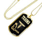 Trauma Queen Paramedic Nurse Necklace Stainless Steel or 18k Gold Dog Tag W 24" - Express Your Love Gifts