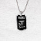 Trauma Queen Paramedic Nurse Necklace Stainless Steel or 18k Gold Dog Tag W 24" - Express Your Love Gifts