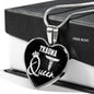Trauma Queen Paramedic Nurse Necklace Stainless Steel or 18k Gold Heart Pendant 18-22" - Express Your Love Gifts