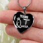 Trauma Queen Paramedic Nurse Necklace Stainless Steel or 18k Gold Heart Pendant 18-22" - Express Your Love Gifts