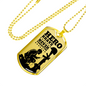 Tribute To Fallen Soldiers Necklace Stainless Steel or 18k Gold Dog Tag 24" Chain-Express Your Love Gifts