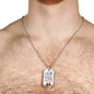 True Friend Loves At All Times Necklace Stainless Steel or 18k Gold Dog Tag 24" Chain-Express Your Love Gifts