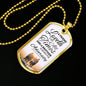 True Friend Loves At All Times Necklace Stainless Steel or 18k Gold Dog Tag 24" Chain-Express Your Love Gifts