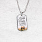 True Friend Loves At All Times Necklace Stainless Steel or 18k Gold Dog Tag 24" Chain-Express Your Love Gifts