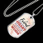 True Friend Necklace Stainless Steel or 18k Gold Dog Tag 24" Chain-Express Your Love Gifts