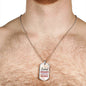 True Friend Necklace Stainless Steel or 18k Gold Dog Tag 24" Chain-Express Your Love Gifts