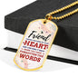 True Friend Necklace Stainless Steel or 18k Gold Dog Tag 24" Chain-Express Your Love Gifts