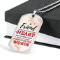 True Friend Necklace Stainless Steel or 18k Gold Dog Tag 24" Chain-Express Your Love Gifts