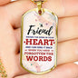 True Friend Necklace Stainless Steel or 18k Gold Dog Tag 24" Chain-Express Your Love Gifts
