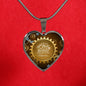 True Love Is The Bond Forever In Our Hearts Brown Heart Pendant Necklace - Express Your Love Gifts