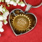 True Love Is The Bond Forever In Our Hearts Brown Heart Pendant Necklace - Express Your Love Gifts