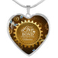True Love Is The Bond Forever In Our Hearts Brown Heart Pendant Necklace - Express Your Love Gifts