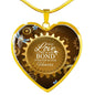 True Love Is The Bond Forever In Our Hearts Brown Heart Pendant Necklace - Express Your Love Gifts