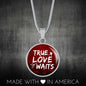True Love Waits Circle Necklace Stainless Steel or 18k Gold 18-22"-Express Your Love Gifts