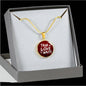 True Love Waits Circle Necklace Stainless Steel or 18k Gold 18-22"-Express Your Love Gifts