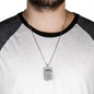 Trust God Proverbs 3:5-6 Necklace Stainless Steel or 18k Gold Dog Tag 24" Chain-Express Your Love Gifts