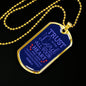 Trust God Proverbs 3:5 Necklace Stainless Steel or 18k Gold Dog Tag 24" Chain-Express Your Love Gifts
