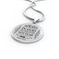 Trust In God Circle Necklace Stainless Steel or 18k Gold 18-22" - Express Your Love Gifts