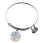 Trust In God Stainless Steel or 18k Gold Circle Bangle Bracelet - Express Your Love Gifts