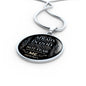 Trust In God Psalm Necklace Circle Pendant Stainless Steel or 18k Gold 18-22" - Express Your Love Gifts