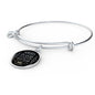 Trust In God Stainless Steel or 18k Gold Circle Bangle Bracelet - Express Your Love Gifts