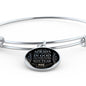 Trust In God Stainless Steel or 18k Gold Circle Bangle Bracelet - Express Your Love Gifts