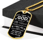 Trust In The Lord Necklace Stainless Steel or 18k Gold Dog Tag 24" Chain-Express Your Love Gifts