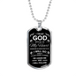 Trust In The Lord Necklace Stainless Steel or 18k Gold Dog Tag 24" Chain-Express Your Love Gifts