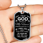 Trust In The Lord Necklace Stainless Steel or 18k Gold Dog Tag 24" Chain-Express Your Love Gifts