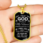 Trust In The Lord Necklace Stainless Steel or 18k Gold Dog Tag 24" Chain-Express Your Love Gifts