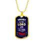 Trust In The Lord Proverbs Necklace Stainless Steel or 18k Gold Dog Tag 24" - Express Your Love Gifts
