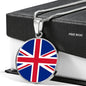 Uk Flag Necklace Uk Flag Stainless Steel or 18k Gold 18-22" - Express Your Love Gifts
